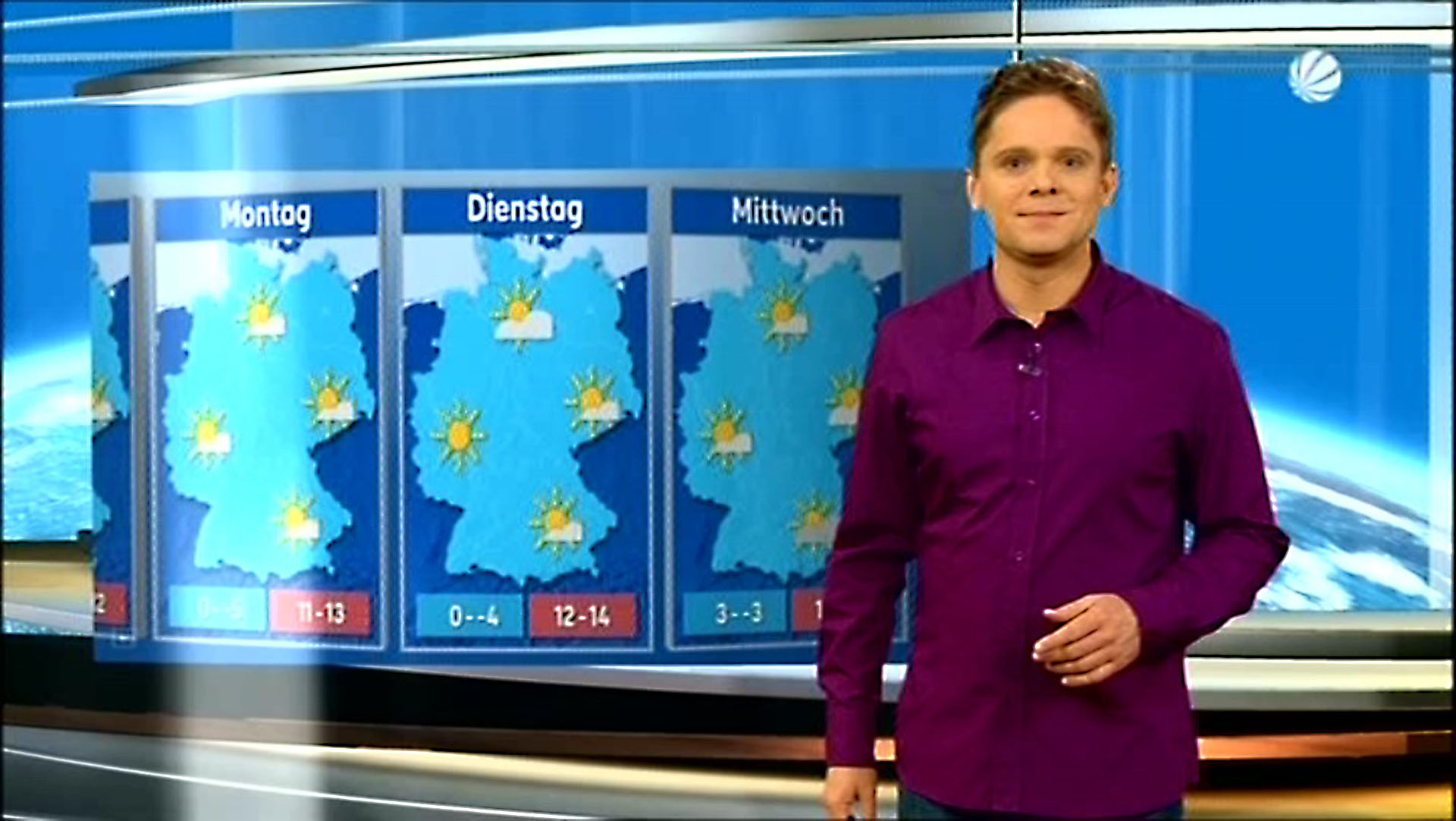 Als Moderator in Sat.1 (live im Frühstücksfernsehen, 2011)